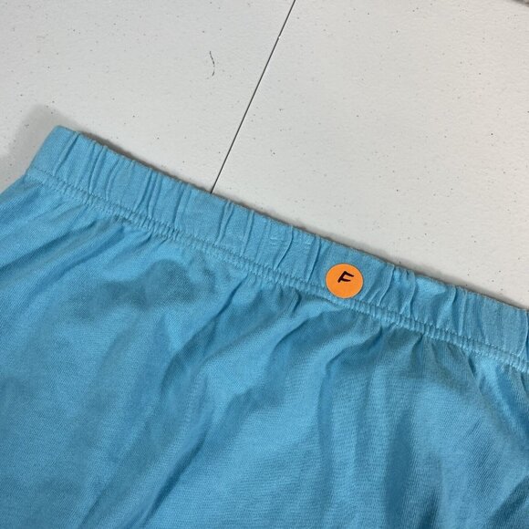 Quacker Factory Skirt Womens Size 2X Blue Embroidered Floral Blue Rear Split Hem - Picture 5 of 9